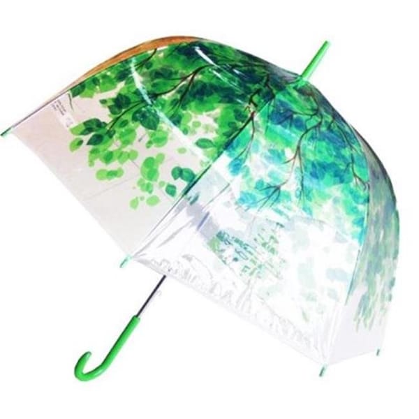 Conch Conch 1260S Bubble Clear Dome Shape Umbrella in Forest Print 1260S - main